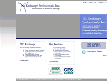 Tablet Screenshot of 1031-exchangepros.com